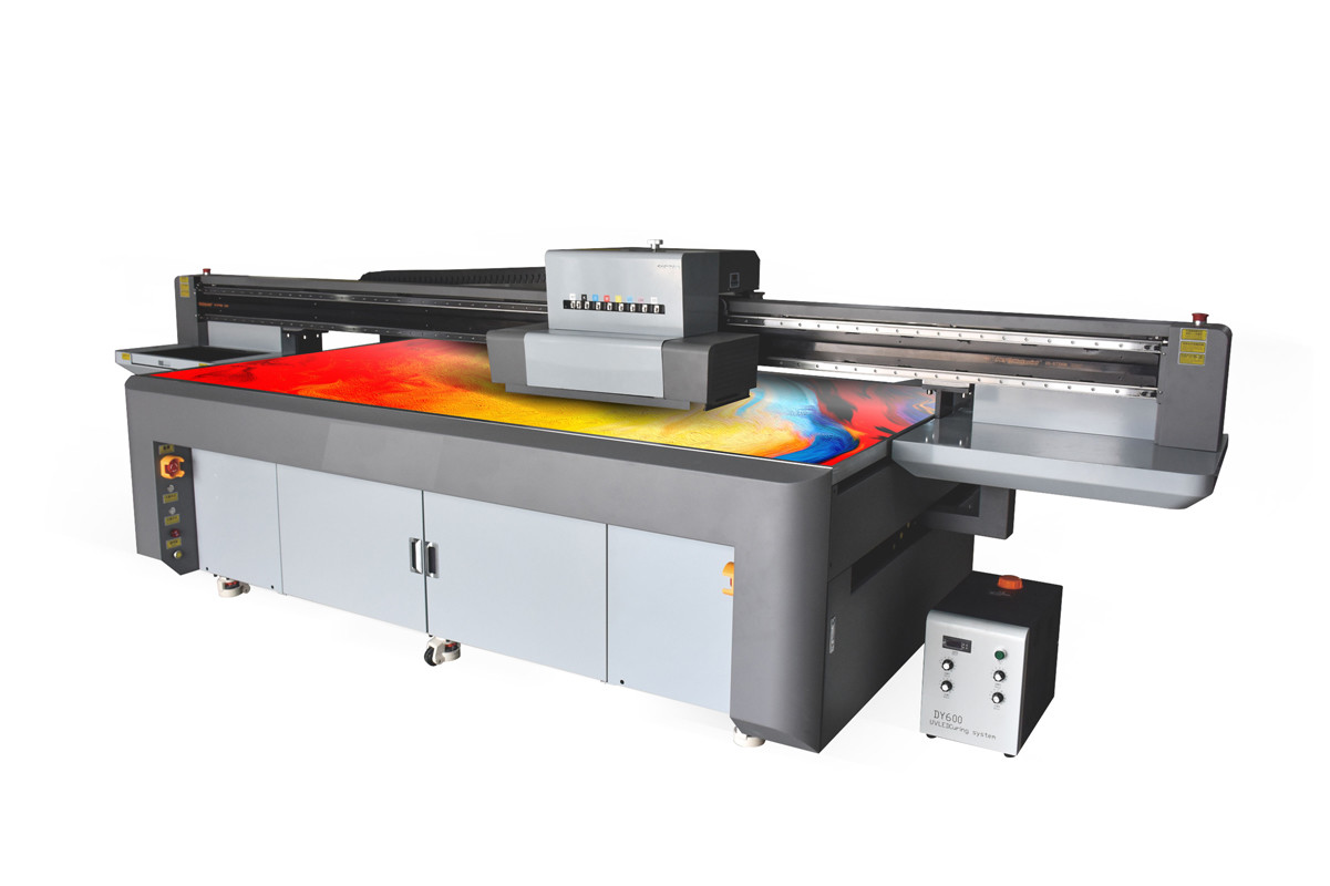 Industrial UV Flatbed Printer Powerful Digital Flat Bed Inkjet Printer