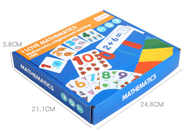 Nontoxic 15cm Montessori Counting Board Wooden Multiplication Board