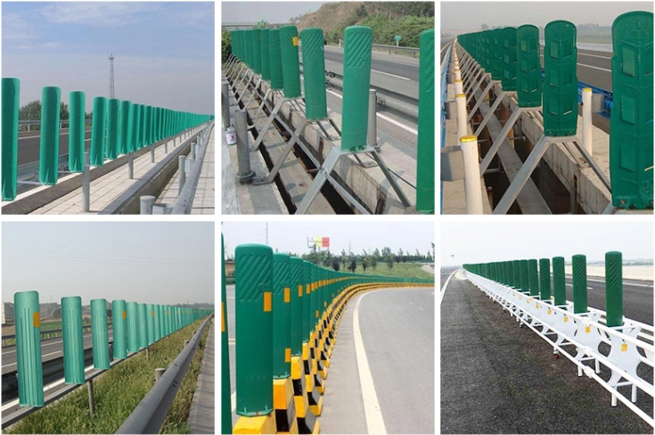 Highway Guardrail Reflective Road Facilities Durable Anti Dazzle Board Anti Glare