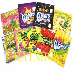 Buy cheap 100mic VMPET CMYK Flat Mylar Foil Bags 120x150mm Candy Edibles Packaging Pouch product