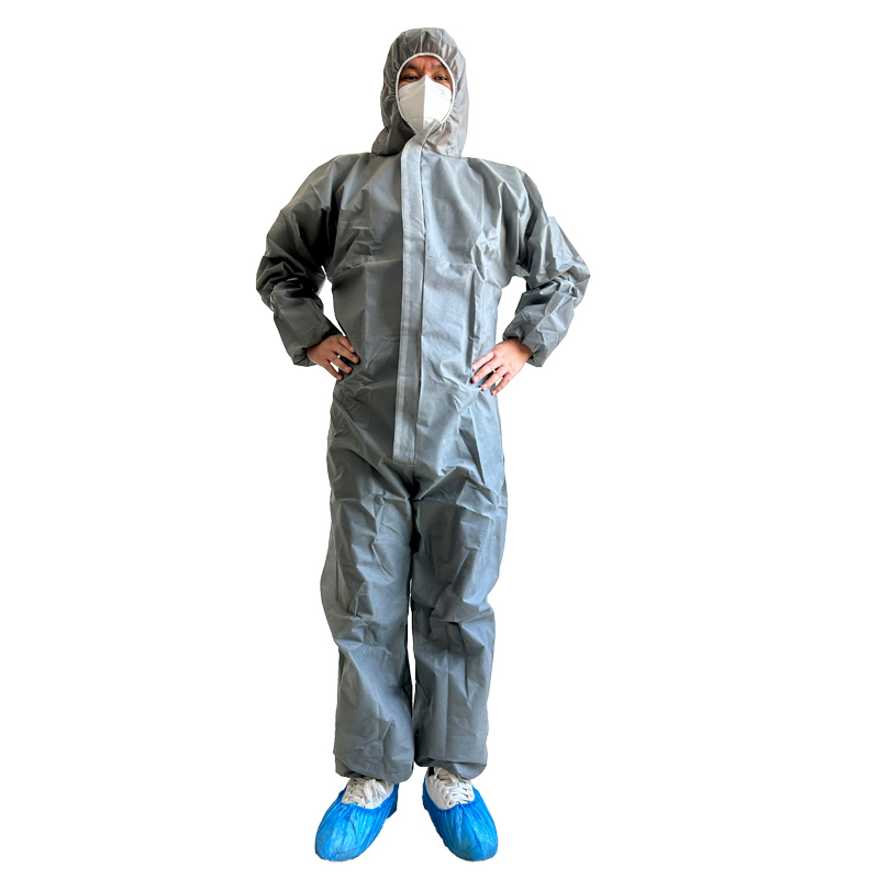 Pp Non Woven Construction Dust Proof Agriculture Disposable Coverall Breathable Black