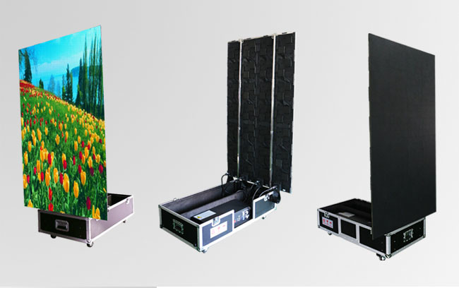 Advertising P6 Portable Totem Led Display Screen Fast Install And Dismantle