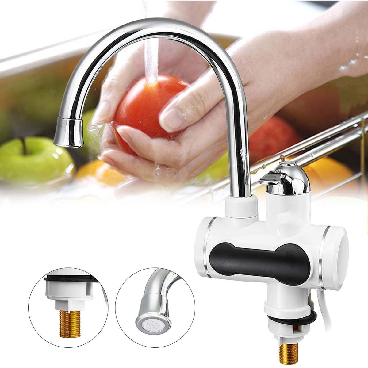 Deck Mounted Instant Electric Faucet Water Heater LVD 2-3L/Min For Sink