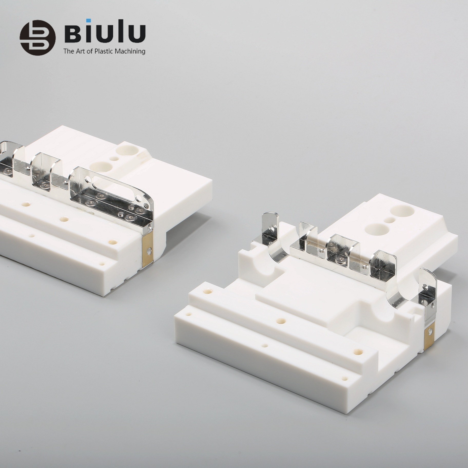 Precision PVDF Machined Cnc Spare Parts , Cnc Plastic Turning Service