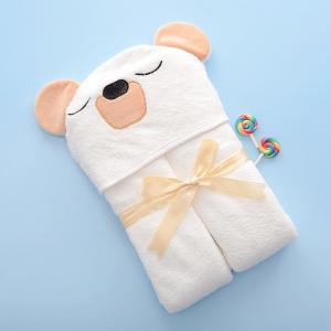 China Custom Printing Newborn Hooded Bath Towel infant wash cloths Gift 600gsm on sale
