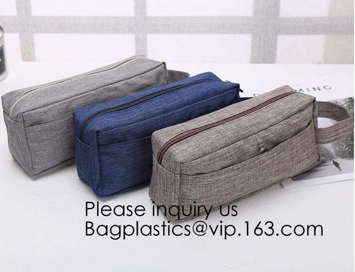 Customized luxury canvas Korean makeup pouch travel cosmetic bag,Promotional Eco friendly Cotton Canvas Zipper Makeup Co