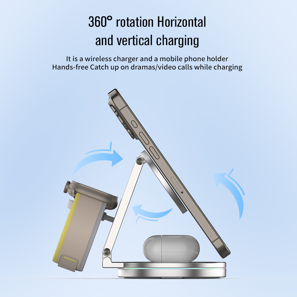 100-205KHZ Working Frequency QI Wireless Charger for Samsung ≥75% Charging Efficiency