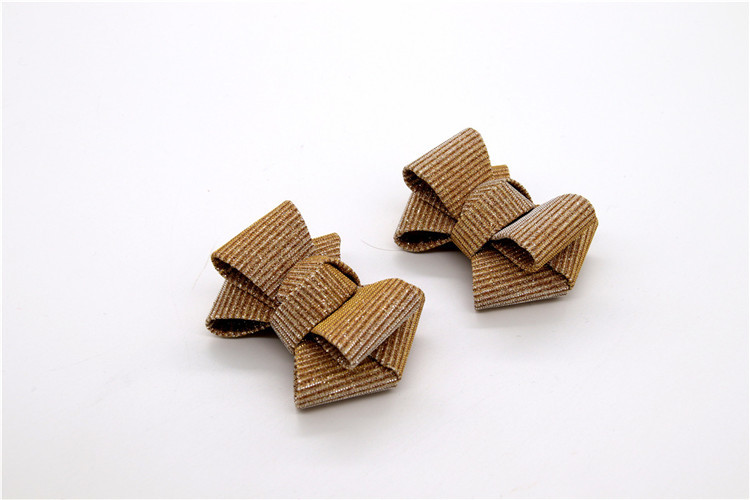 Ribbon coloured bow-tied shoe flower,Handmade footwear ornaments and flower Thread ribbon Beige ,white,black,red ,blue
