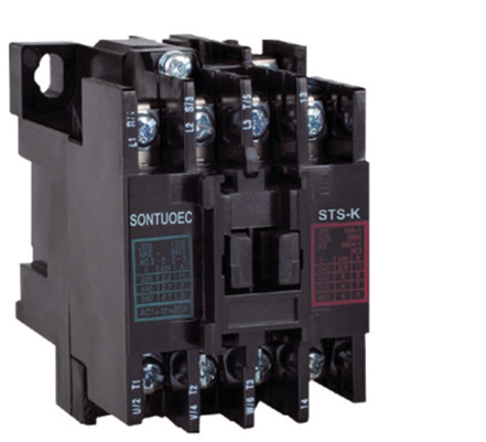 STS 2 Phase Black Magnetic Contactor QA Copper Wire Flame Retardant