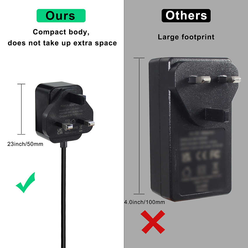 12V 2A Power Supply Adapter UK Plug For Kids Electric Cars DC Jack 5.5x2.1mm