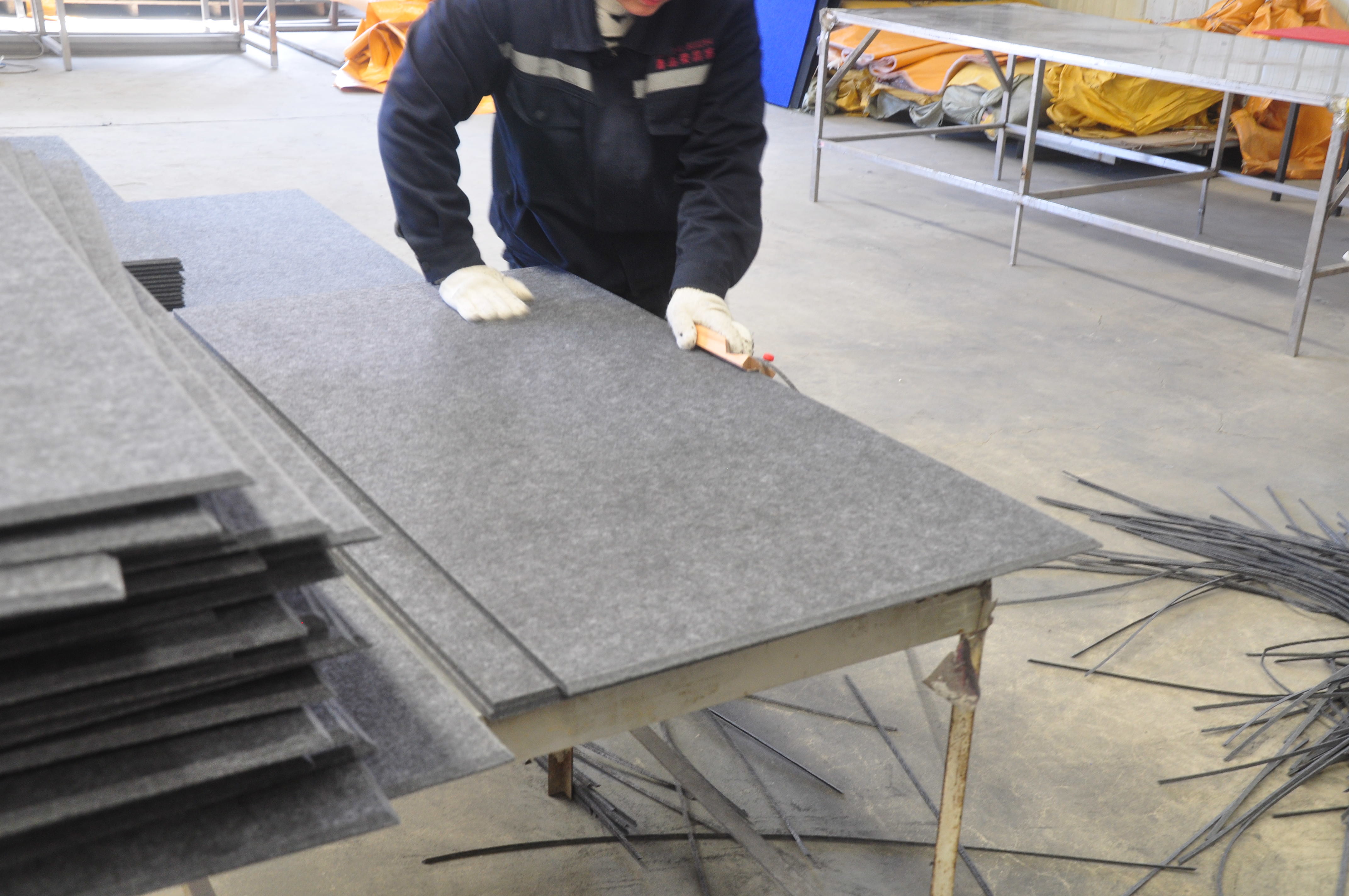 9mm PET Soundproof Wall Panels Polyester Fiber Felt Sound Absorb Acoustic Panel
