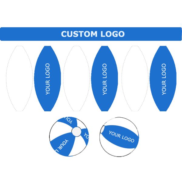 Custom Logo Beach Balls - Personalized Inflatable Pool Balls for Summer & Events