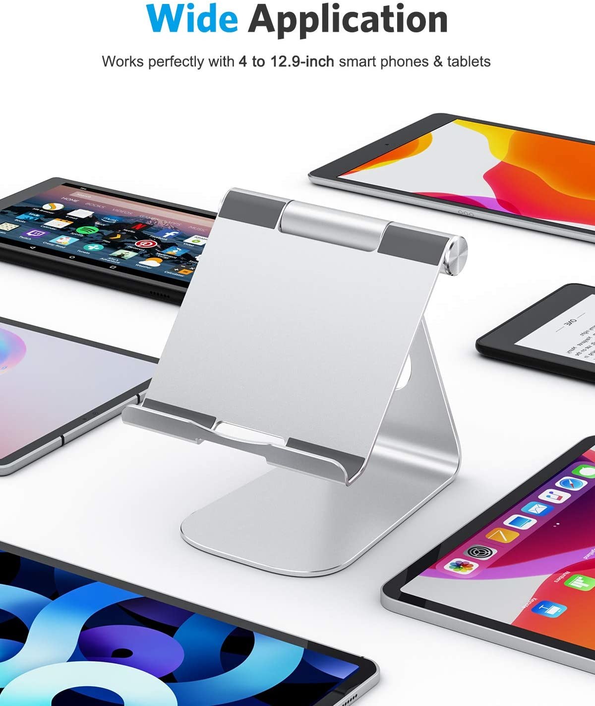 6063 T8 Aluminium Desktop Tablet Stand Holder PVDF Coating