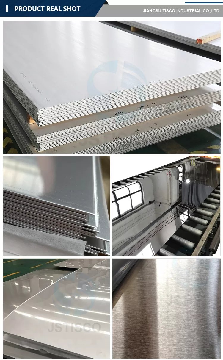 display of steel plate
