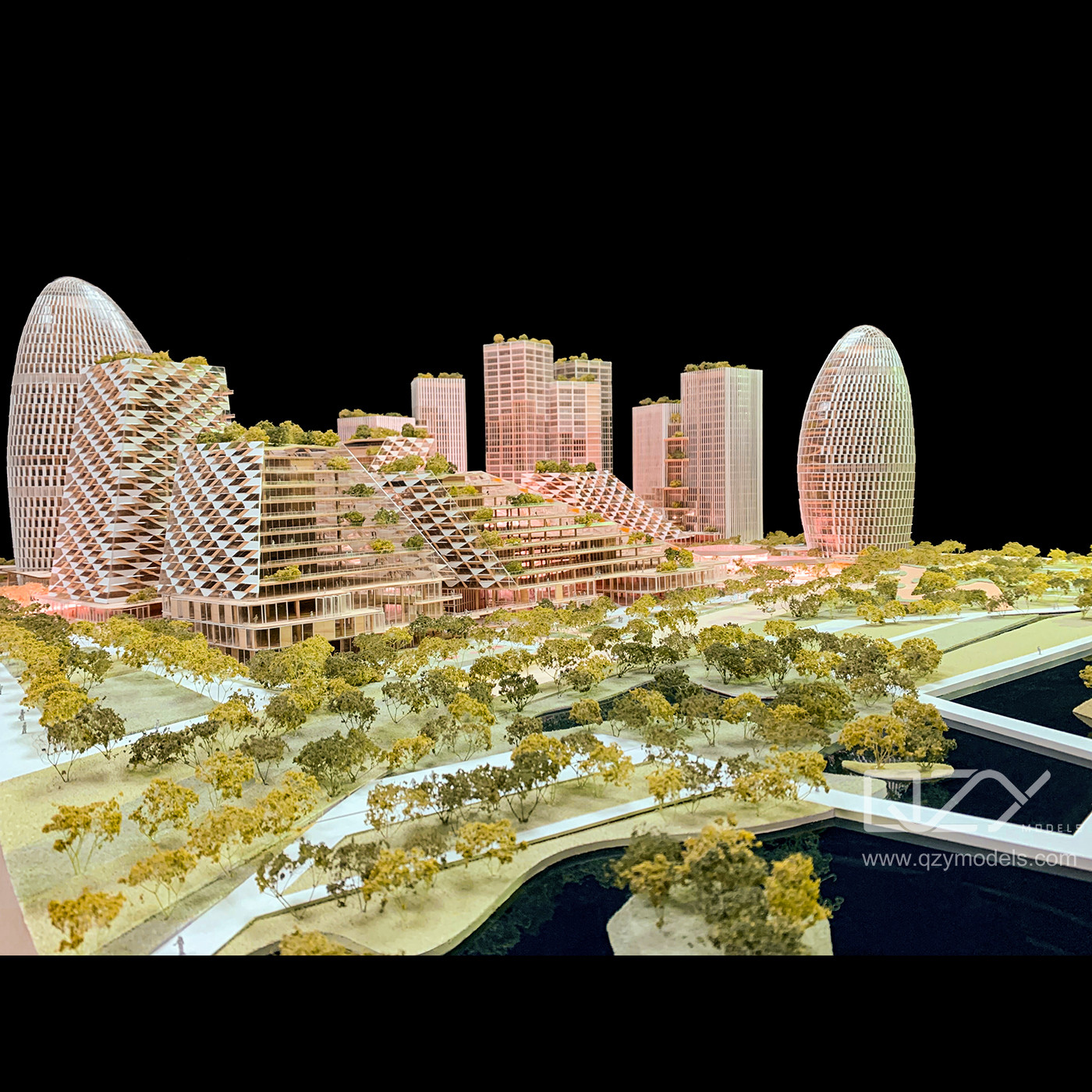 Study Competition Model - NBBJ 1/300 Tencent Da Chan Bay Competition Model