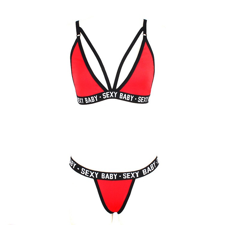 Breathable Bikini See Through Lingerie S-3XL Three Point Lingerie
