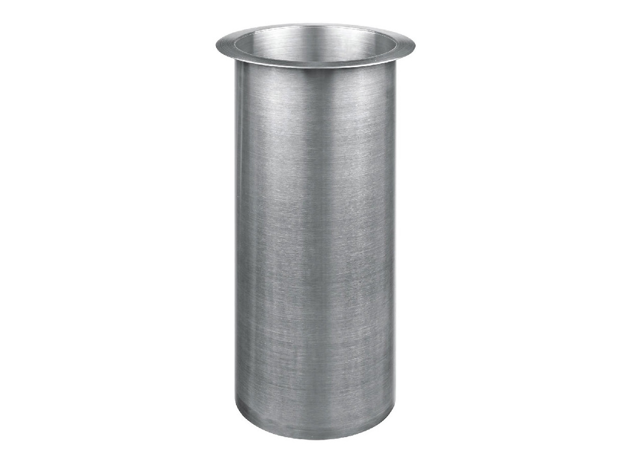Round design Stainless steel brush finished mini desktop bathroom trash can/table dustbin/ waste bin without cover