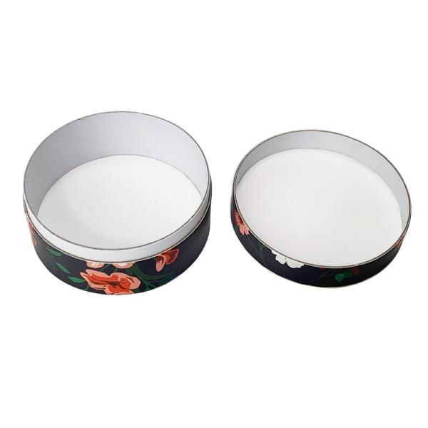 Custom Printed Round Paper Box With Lid