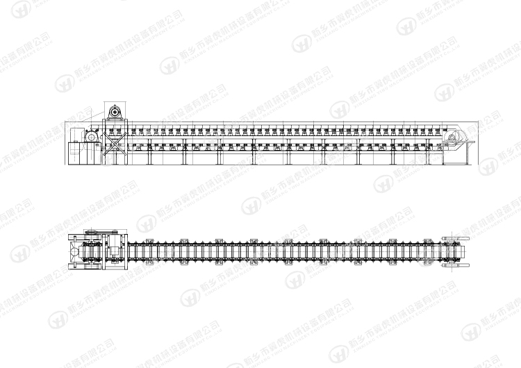 Metal Plate Industrial Chain Conveyor Easy Operated Horizontal Type