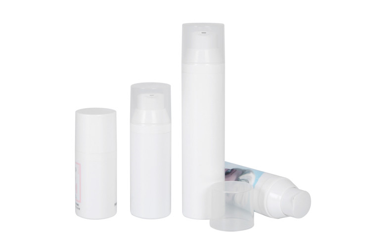 Plastic PP Travel Bottles 30ml 50ml 75ml 100ml Airless Bottle for Skin Care Cream / Lotion UKA08