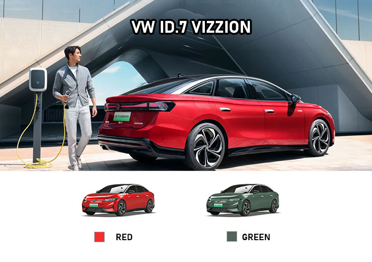 2024 0km Used Car VW id.7 VIZZION 518Km Electric Car Vehicle Energy Car Seats 5 Seats Level Compact SUV