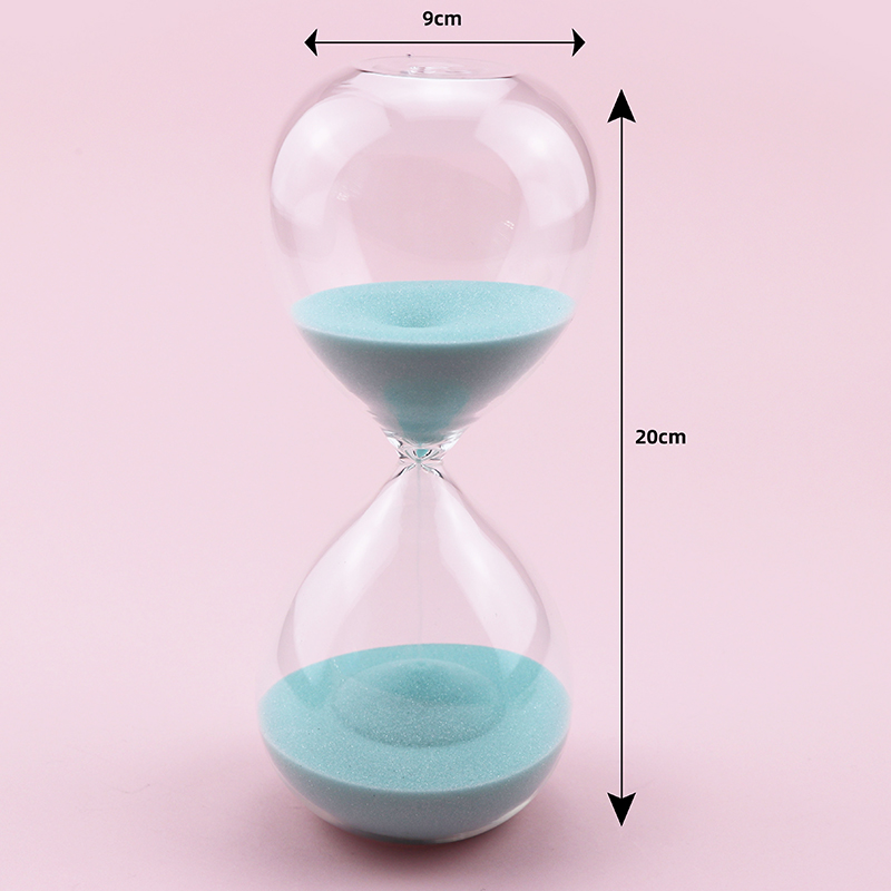 240 Minutes Hand Blown Glass Hourglass Sand Timer For Desktop Home Decor