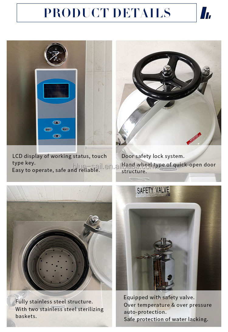 Vertical High Pressure Sterilizer Autoclave 35L In The Mushroom Cultivation Industry