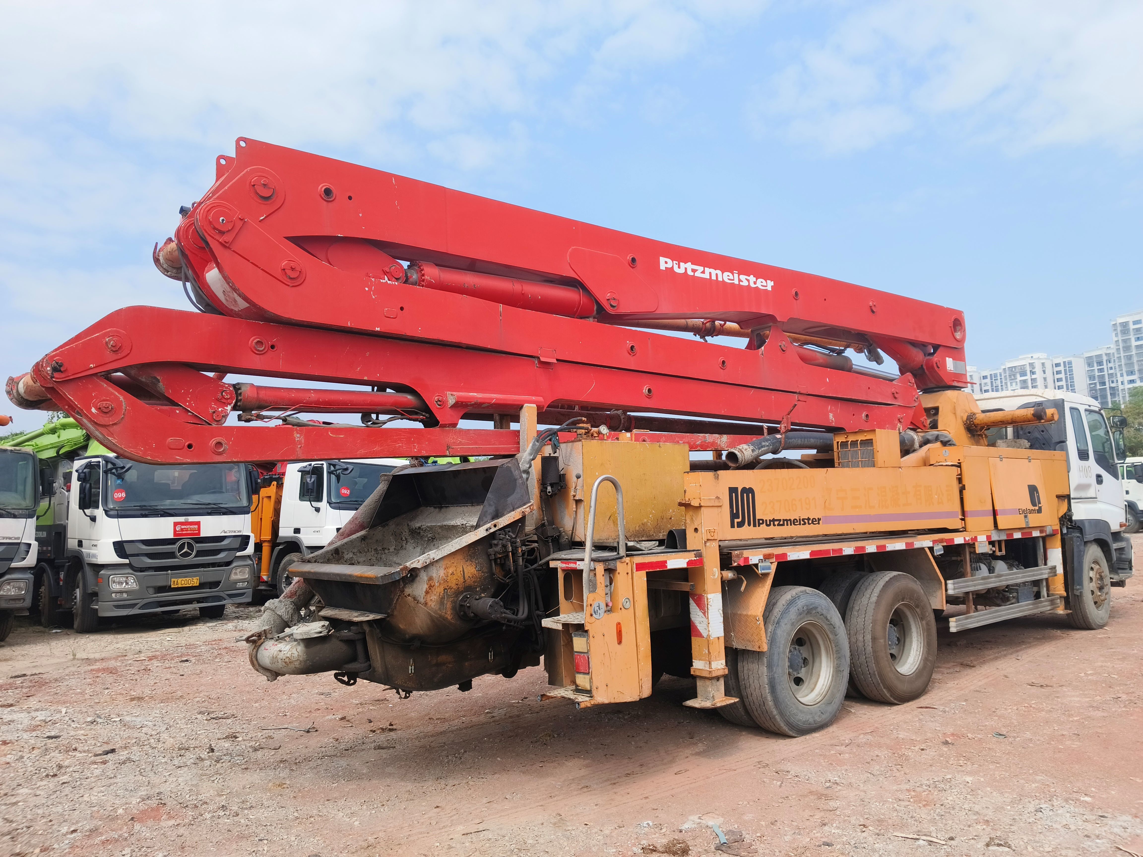 2013 Putzmeister 38m Concrete Pump On ISUZU Chassis In Stock With Basic Maintenance In Excellent Working Condition