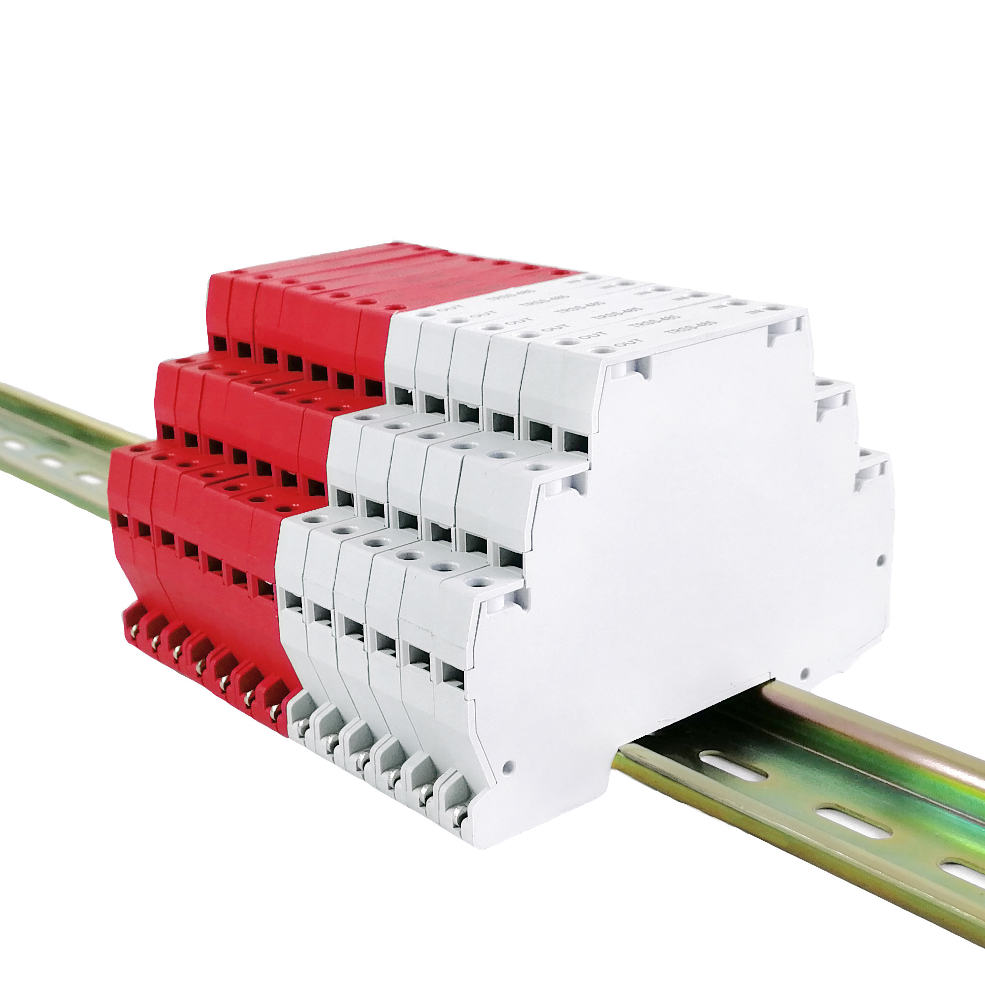 RS - 485 Control Signal Surge Protector , Single Phase Power Surge Arrester