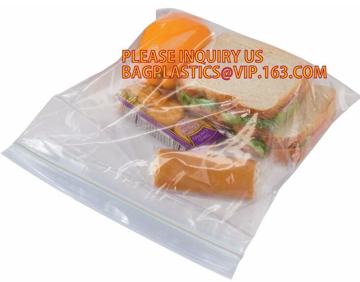 Customize Resealable Plastic Clear Poly k Baggies custom zip lock bag, LDPE HDPE CPE PPE PVC Plastic Slider Zipper
