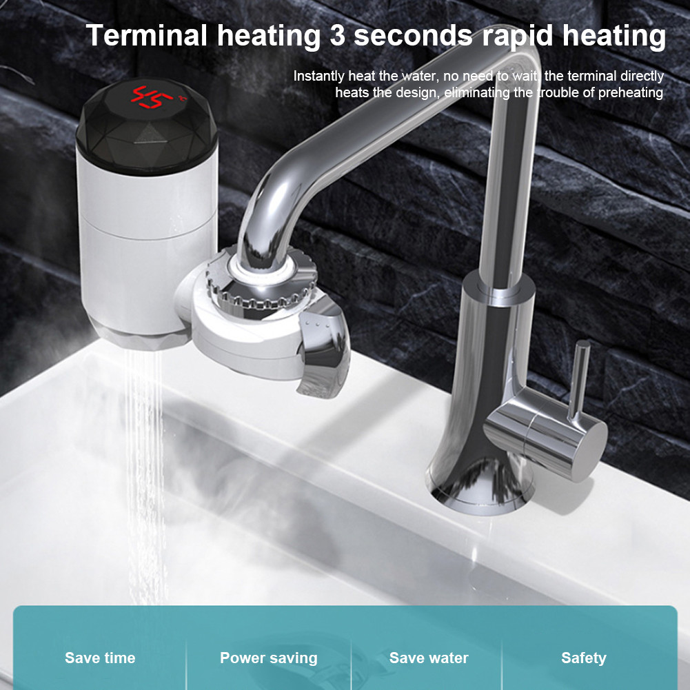 3000W Electric Instant Heating Water Faucet automatic hot water tap ABS Material