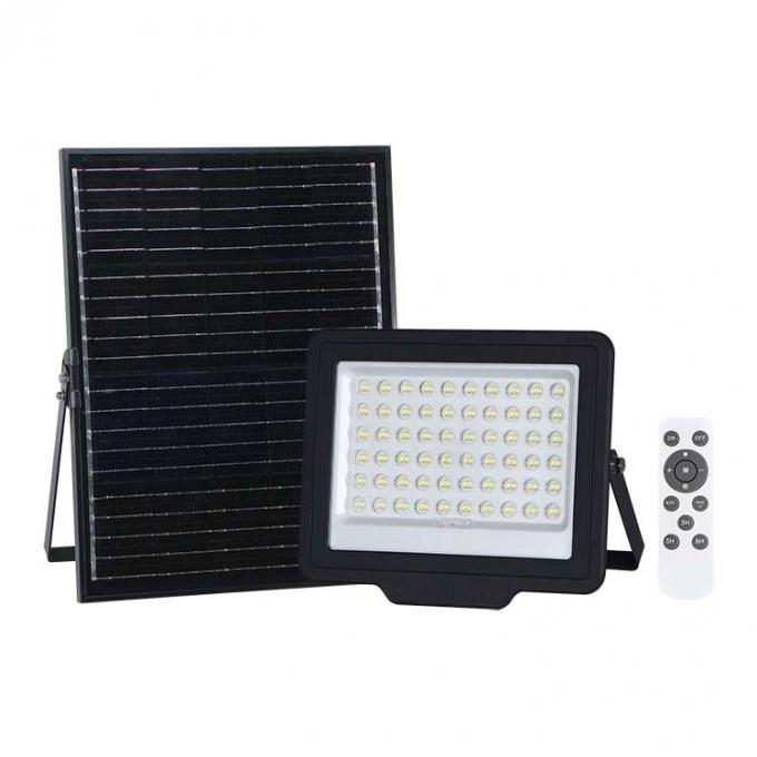 100 Watt Outdoor Solar Powered Flood Light Heat Dissipation Shell  170lm/w 0