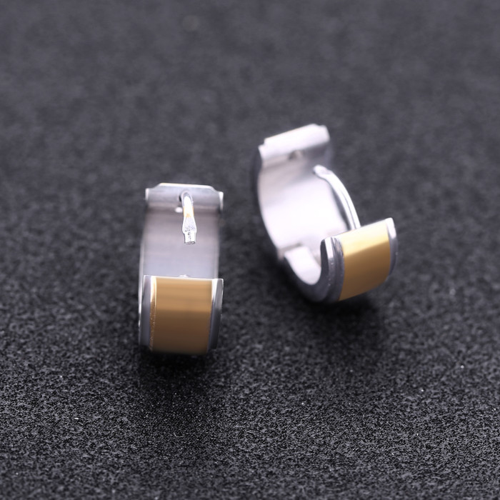 High Quality Wholesale gold Earrings Designs Stainless Steel Clip On Earrings