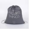 Buy cheap Fashionable Gray Cotton Canvas Drawstring Bag For Packing And Shopping from wholesalers