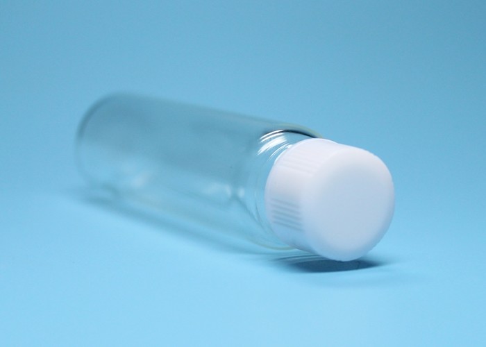 10ml Transparent Screw Thread Borosilicate Glass Vial With Plastic Cover