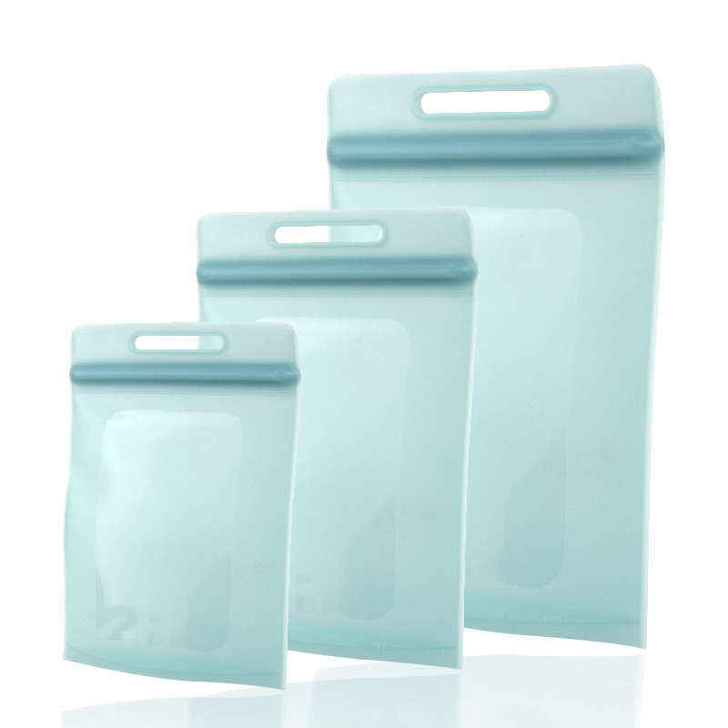 Reusable Silicone Storage Bag Microwave And Dishwasher Safe Leak-Free BPA Free