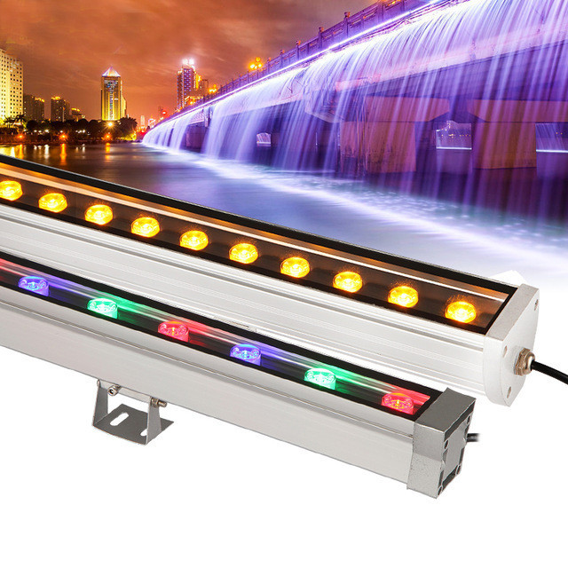 RGB 24W Exterior Wall Wash LED Lighting DMX 512 LED With RF Remote Controller