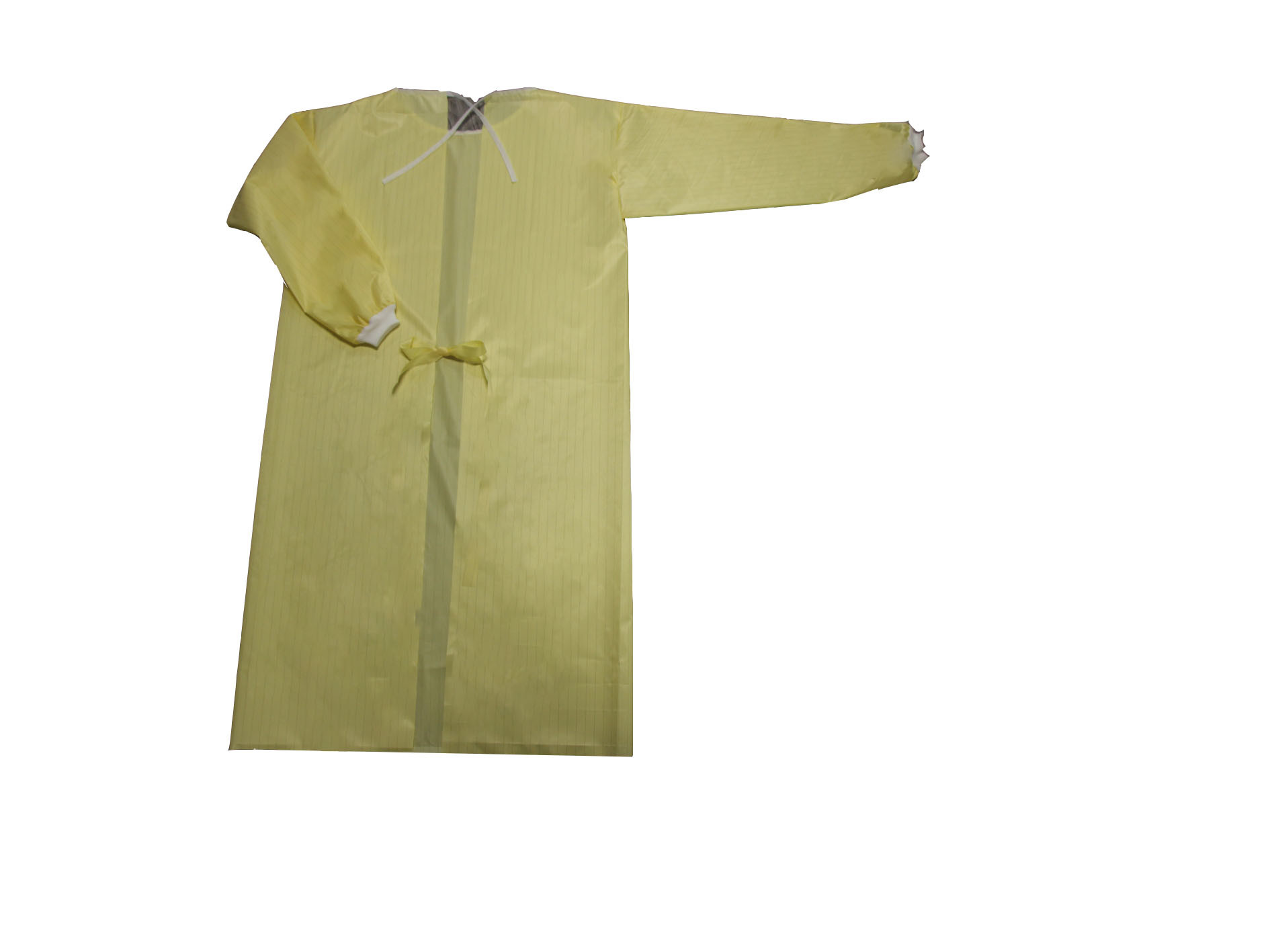 Yellow 100% Polyester Taffeta Fabric 100GSM Disposable Medical Clothing