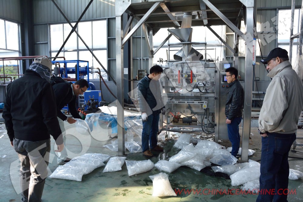 25tons Refrigeration Gas R404a/R22 Brine System Big Cube Ice Block Machine for Africa