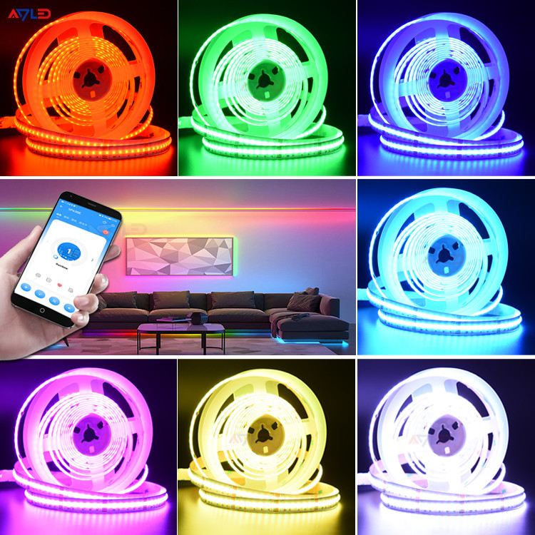 RGB CCT Led Strip COB Strip Light Multi Coloured Garden Led Streifen
