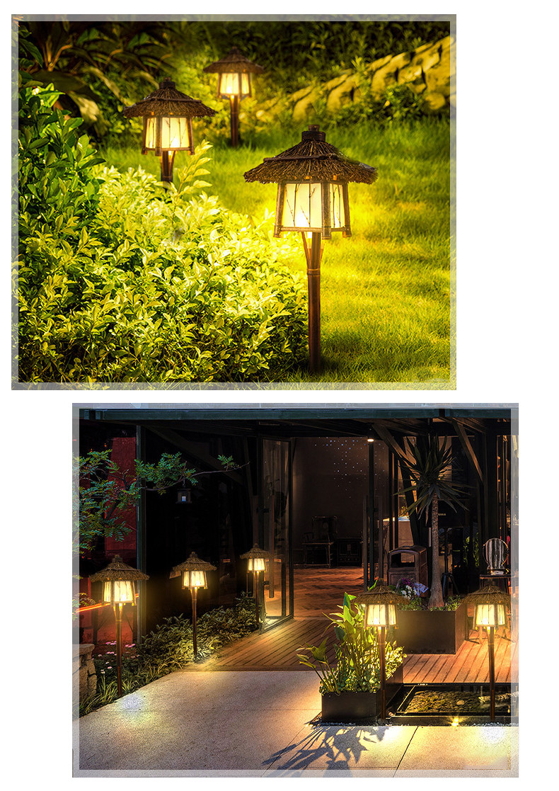 IP65 Outdoor Lamp Solar Garden Street Light Chandelier With Pole And Battery