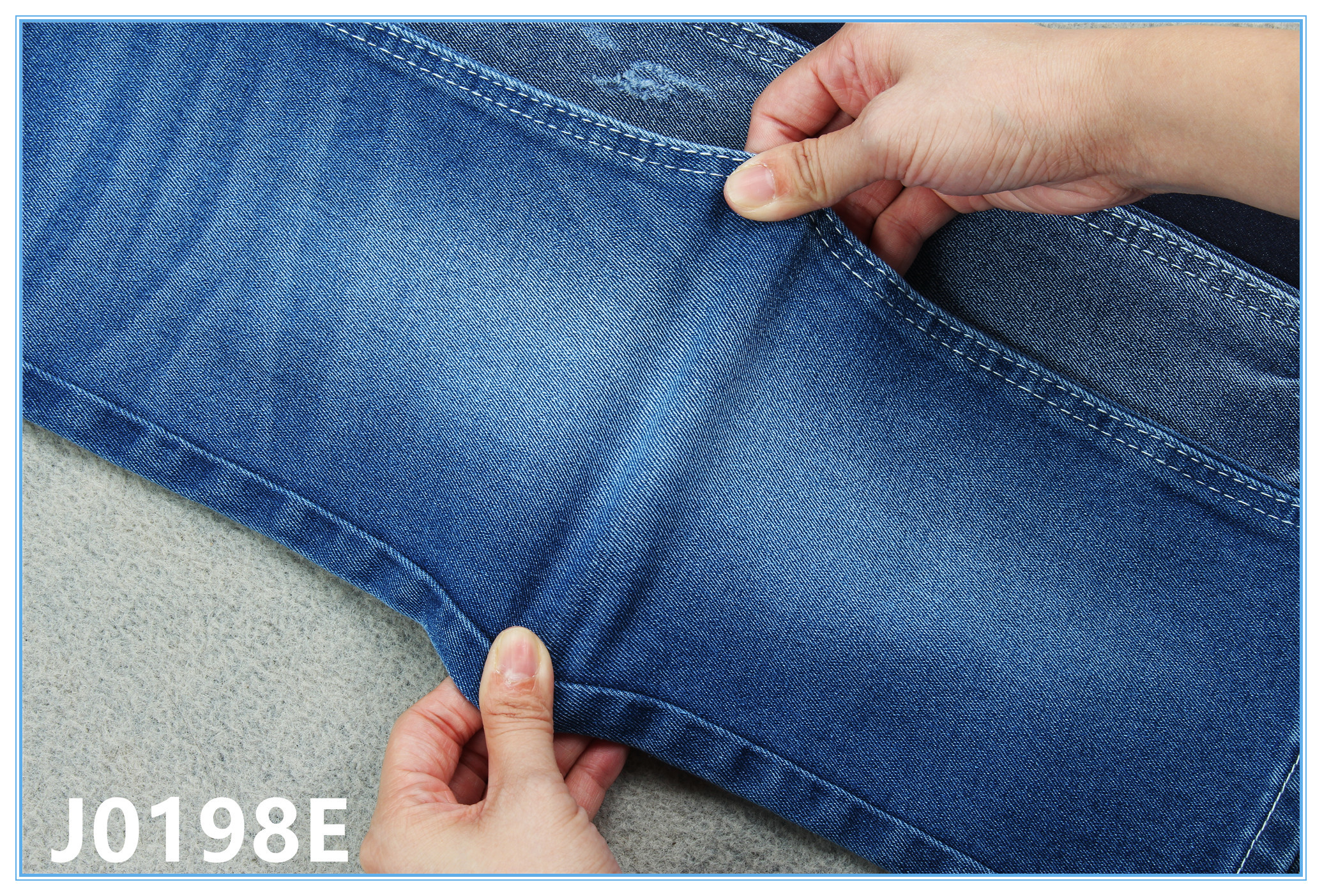 11oz Super Dark Blue Denim Jeans Fabric For Apparel