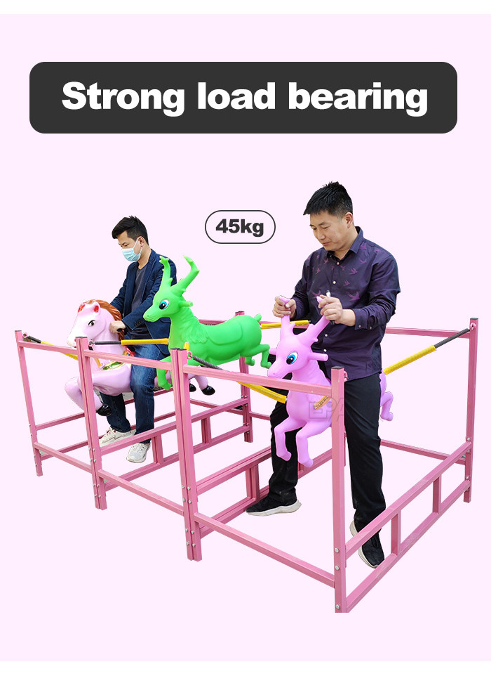 1.5Kw Amusement Park Rides Single Player Unpowered Rocking Horse Ride On Toy