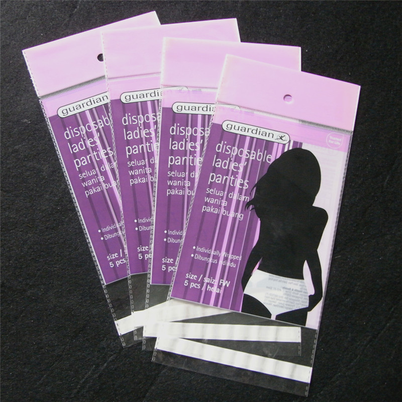OPP BOPP Plastic Self Sealing Bags With Hang Holes All Size Stand Up Pouch