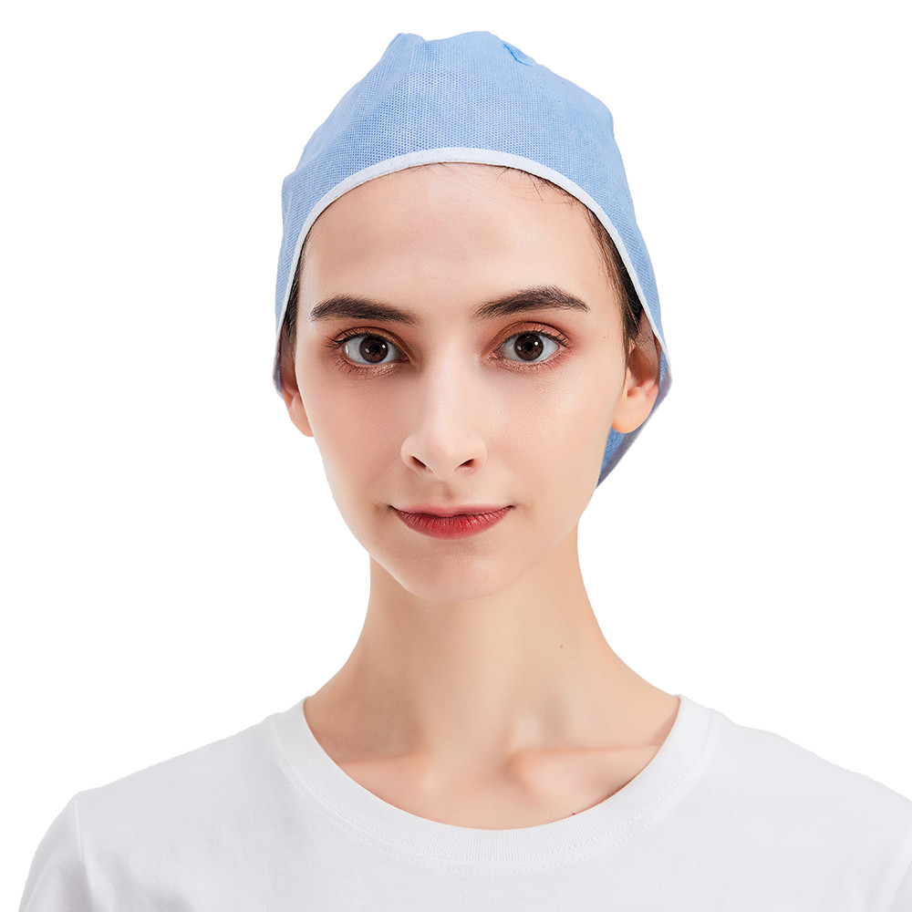 SMS Medical Non Woven Disposable Cap Blue 64x13cm