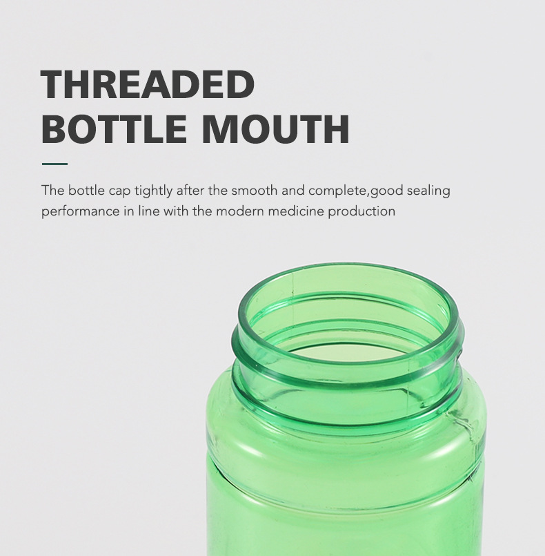 Pharmaceutical Packaging Tablet Medicine Bottle with Tamper-Proof Cap Label BPA Free Empty PetBrown Plastic Pill Bottle Seal
