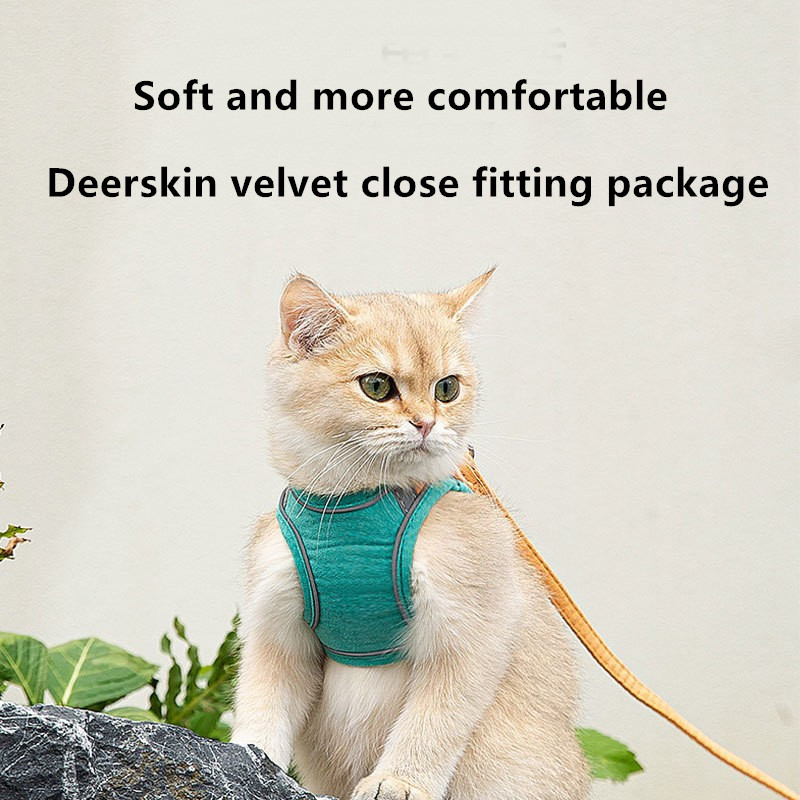 Cat Traction Rope Vest Type Chest Prevent Getting Rid Of Cute Dog