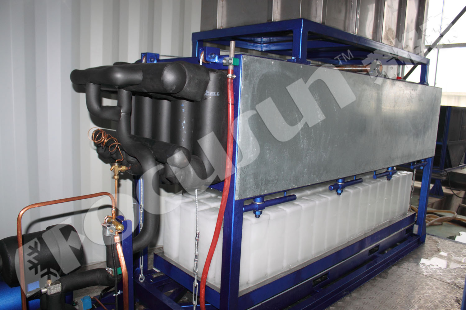 Video Outgoing-Inspection Provided Directly Sold by Manufacturers 1T Block Ice Machine