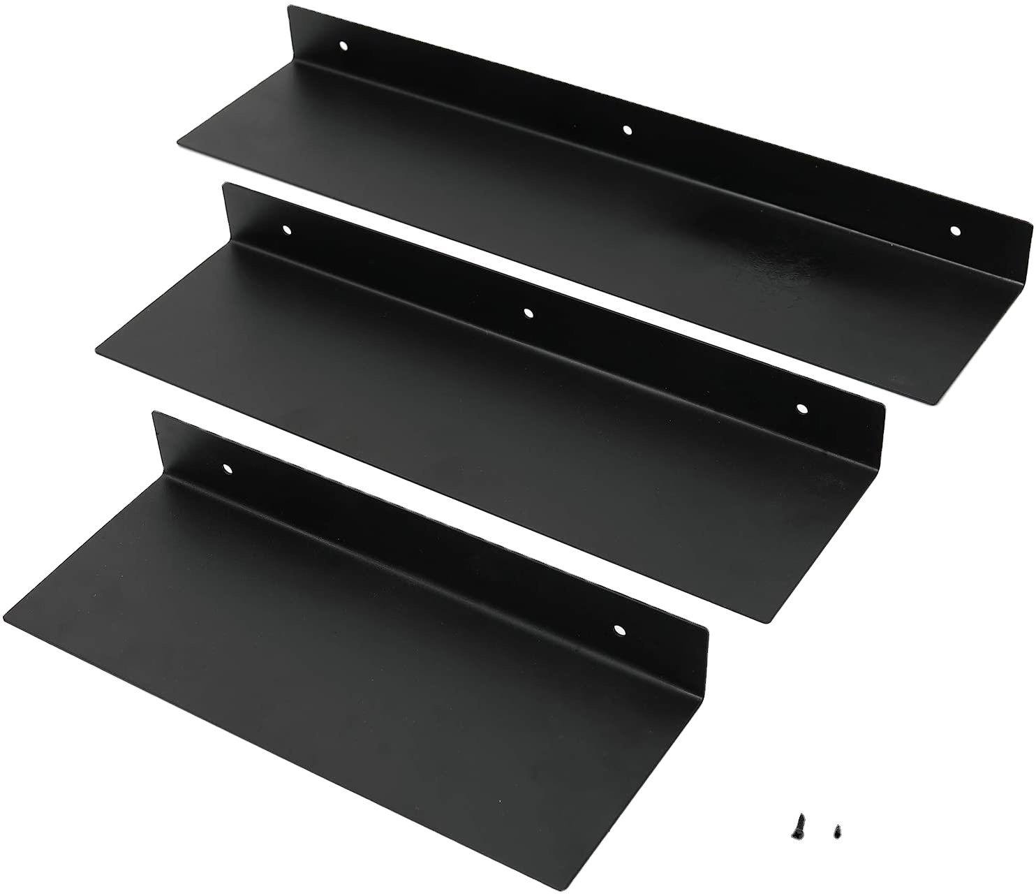 2mm Thickness Matte Black Floating Shelves for Storage and Decoration Sample Offered