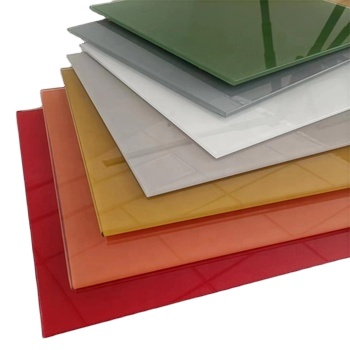 Technique Painted Glass Custom Lacquered Glass Back Colored Glass for Kitchen Design